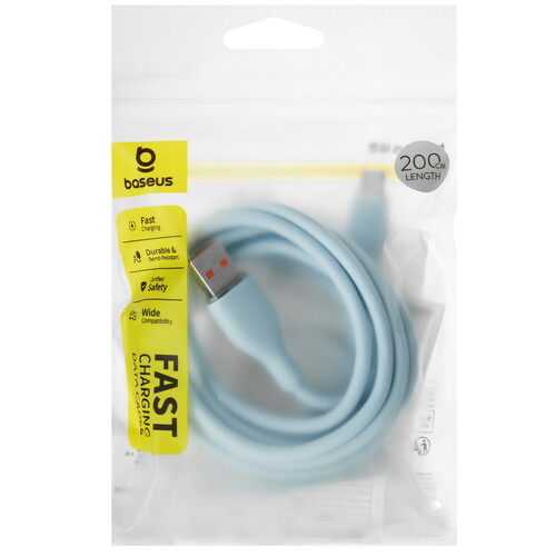 Купить Кабель круглый Baseus USB Type-C - USB 2.0 Type-A голубой 2 м  9260767. Характеристики, отзывы и цены в Донецке