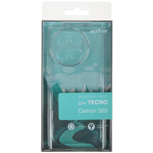 Купить Накладка  Aceline Silicone для Tecno CAMON 30S прозрачный  5487874. Характеристики, отзывы и цены в Донецке