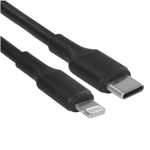 Купить Кабель круглый VOLTME Lightning 8-pin - USB Type-C черный 2 м  9210947. Характеристики, отзывы и цены в Донецке