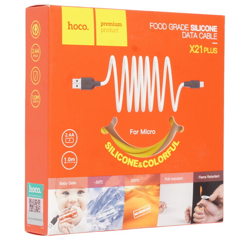 Купить Кабель круглый Hoco micro USB - USB 2.0 Type-A желтый 1 м  9244459. Характеристики, отзывы и цены в Донецке