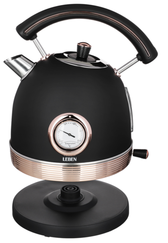 Купить Электрочайник LEBEN 291-093 черный  9237186. Характеристики, отзывы и цены в Донецке