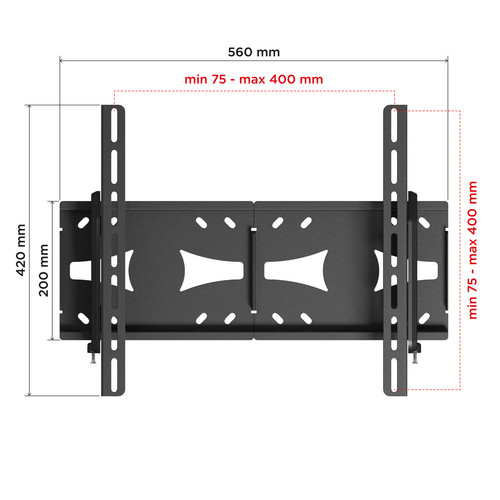 Купить Кронштейн для ТВ Holder LCDS-5071 черный  4852161. Характеристики, отзывы и цены в Донецке