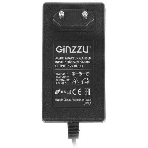 Купить Адаптер питания сетевой Ginzzu GA-1050  1173272. Характеристики, отзывы и цены в Донецке