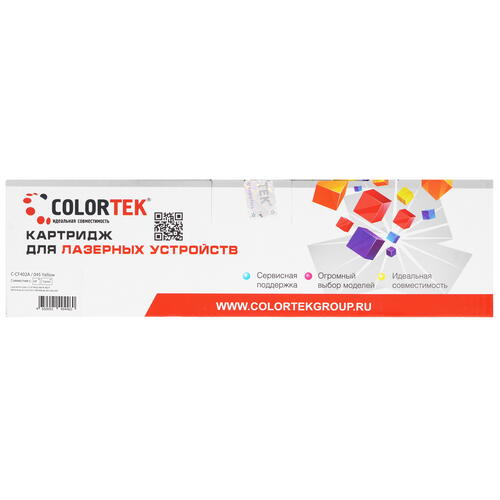 Купить Картридж лазерный Colortek CF402A/C-045 Y желтый  5367114. Характеристики, отзывы и цены в Донецке