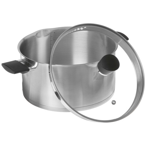 Купить Кастрюля OneTwo Amber O3SC55 5.5 л 24 см серебристый  9259548. Характеристики, отзывы и цены в Донецке