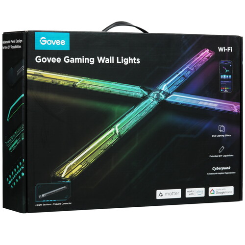 Купить Светодиодная панель Govee Gaming Wall light черный  5606634. Характеристики, отзывы и цены в Донецке