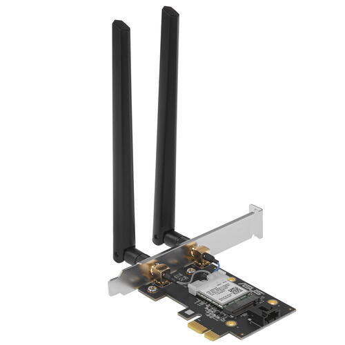 Купить Wi-Fi адаптер + Bluetooth ASUS PCE-AXE5400  5098286. Характеристики, отзывы и цены в Донецке