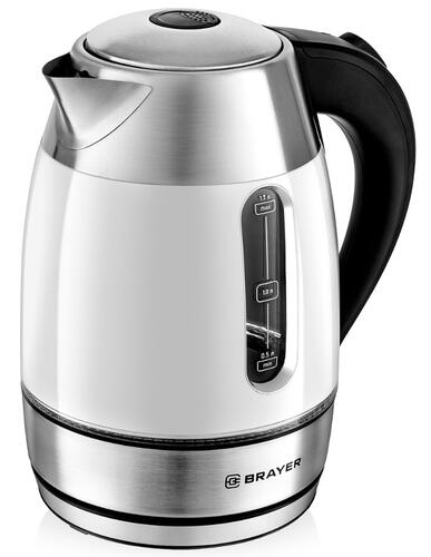 Купить Электрочайник Brayer BR1086 белый  9083364. Характеристики, отзывы и цены в Донецке