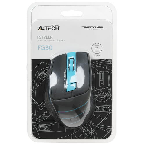 Купить Мышь беспроводная A4Tech Fstyler FG30  1395727. Характеристики, отзывы и цены в Донецке