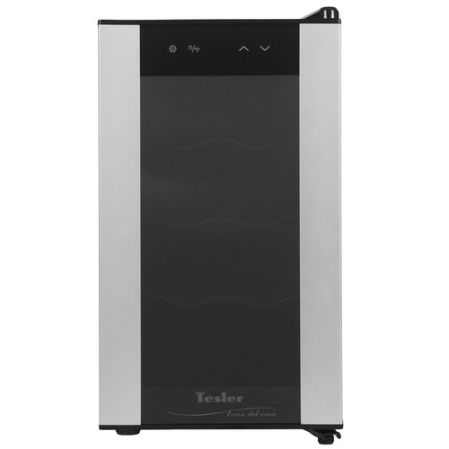 Купить Винный шкаф Tesler WCV-080 SILVER серебристый, черный  9057375. Характеристики, отзывы и цены в Донецке