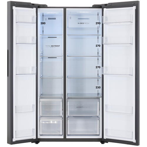 Купить Холодильник Side by Side  Haier HRF-600DB7RU черный  9070909. Характеристики, отзывы и цены в Донецке