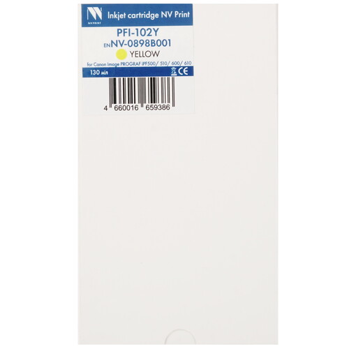 Купить Картридж NV Print PFI-102Y желтый  9154165. Характеристики, отзывы и цены в Донецке