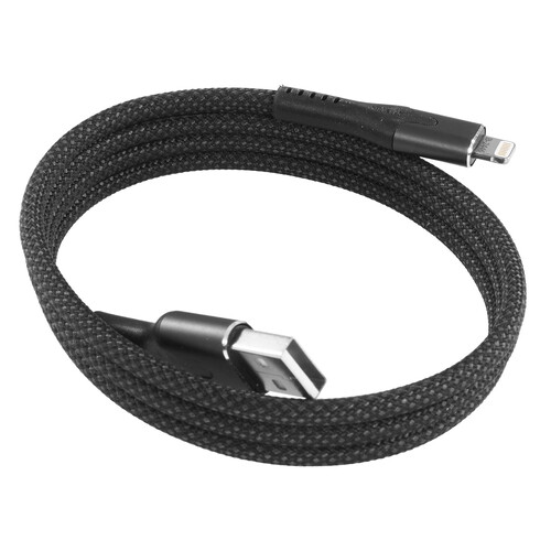 Купить Кабель круглый STATIK Lightning 8-pin - USB 2.0 Type-A черный 1 м  9240646. Характеристики, отзывы и цены в Донецке