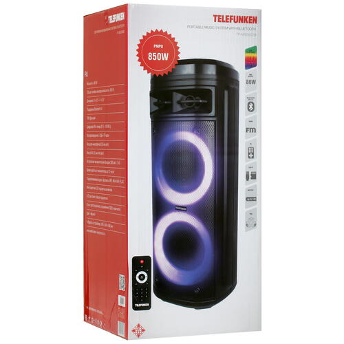 Купить Портативная аудиосистема Telefunken TF-MS3302B, черный  4889184. Характеристики, отзывы и цены в Донецке