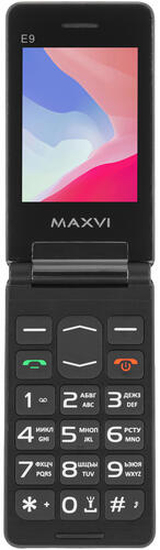 Купить Сотовый телефон Maxvi E9 черный  9064647. Характеристики, отзывы и цены в Донецке