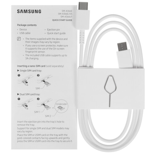 Купить 6.7" Смартфон Samsung Galaxy A36 256 ГБ белый  5636378. Характеристики, отзывы и цены в Донецке