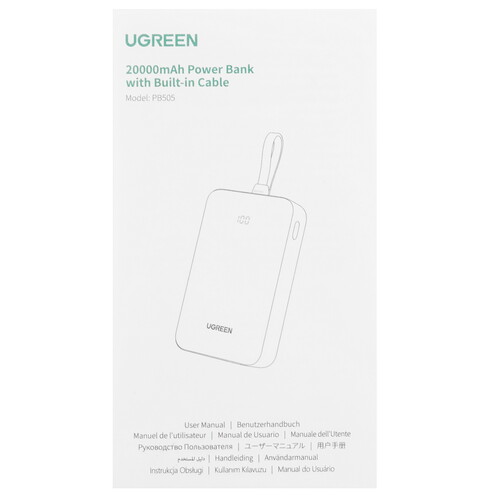 Купить Портативный аккумулятор Ugreen PB505 серый  5494220. Характеристики, отзывы и цены в Донецке