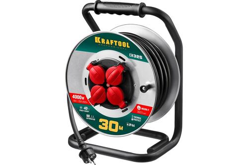 Купить Удлинитель силовой KRAFTOOL 55086-30 черный  9107331. Характеристики, отзывы и цены в Донецке