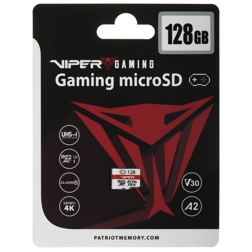 Купить Карта памяти Patriot Viper Gaming microSDXC 128 ГБ  5633378. Характеристики, отзывы и цены в Донецке