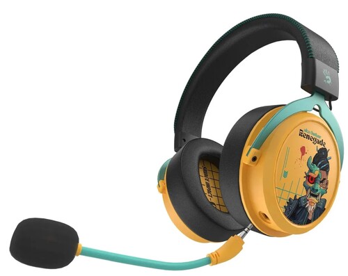 Купить Беспроводные/проводные наушники A4Tech Bloody MR595 желтый 2024  9196370. Характеристики, отзывы и цены в Донецке