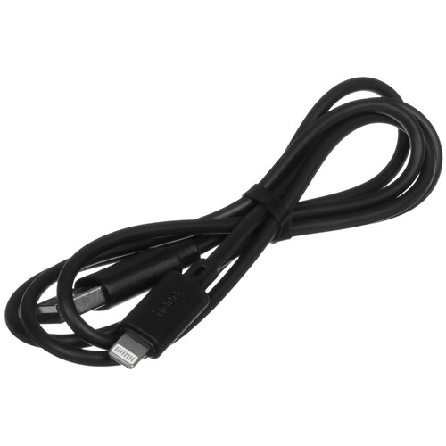 Купить Кабель круглый Hoco Lightning 8-pin - USB 2.0 Type-A черный 1 м  5475134. Характеристики, отзывы и цены в Донецке