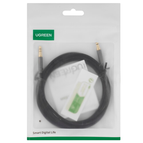 Купить Кабель   Ugreen jack 3.5 мм - jack 3.5 мм черный  9983545. Характеристики, отзывы и цены в Донецке