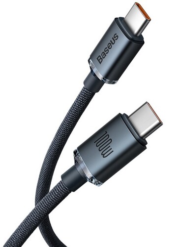 Купить Кабель круглый Baseus USB Type-C - USB Type-C черный 2 м  9167063. Характеристики, отзывы и цены в Донецке