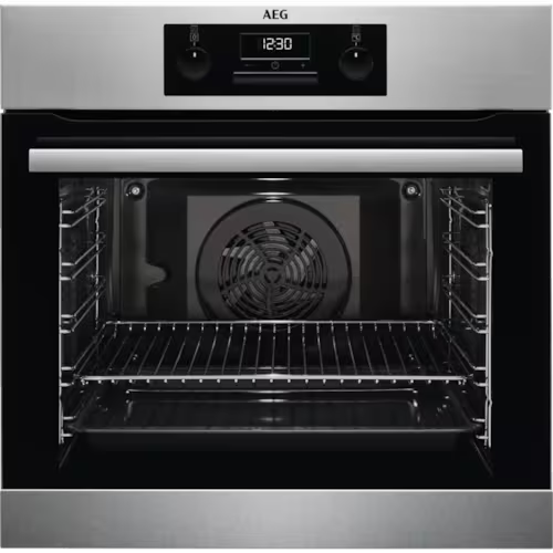 Купить Электрический духовой шкаф AEG BEB331010M серебристый  9119370. Характеристики, отзывы и цены в Донецке