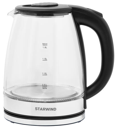 Купить Электрочайник Starwind SKG2050 черный  5353087. Характеристики, отзывы и цены в Донецке