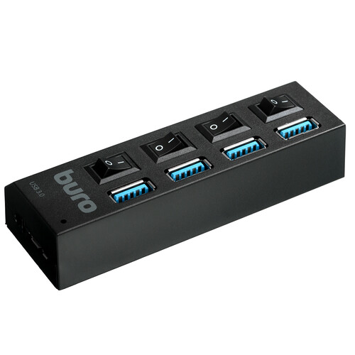Купить USB-разветвитель Buro BU-HUB4-U3.0-L  5034178. Характеристики, отзывы и цены в Донецке