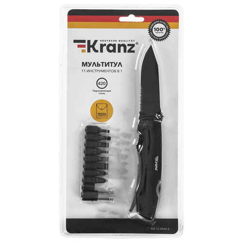 Купить Мультитул KRANZ KR-12-4944-2  9116354. Характеристики, отзывы и цены в Донецке