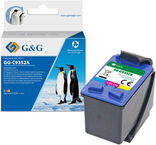 Купить Картридж G&G GG-C9352A голубой, желтый, пурпурный  9913850. Характеристики, отзывы и цены в Донецке