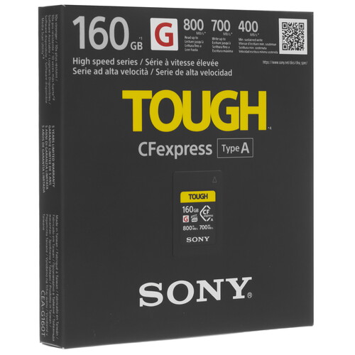 Купить Карта памяти Sony Tough CFexpress Card Type A 160 ГБ [CEA-G160T]  5464261. Характеристики, отзывы и цены в Донецке