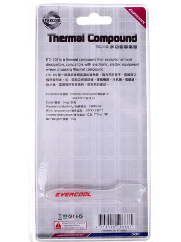 Купить Термопаста Evercool COMPOUND TC-10  0157994. Характеристики, отзывы и цены в Донецке