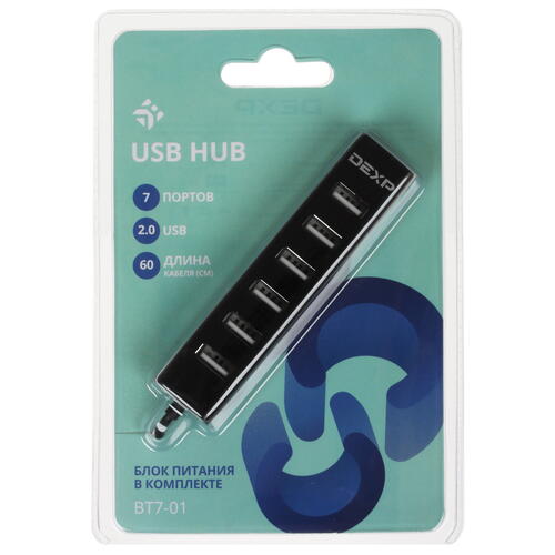 Купить USB-разветвитель DEXP BT7-01  1024595. Характеристики, отзывы и цены в Донецке
