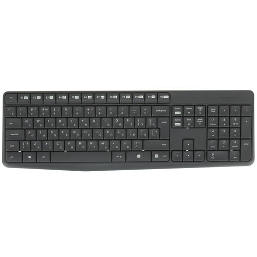 Купить Клавиатура+мышь беспроводная   Logitech MK235 серый  5464668. Характеристики, отзывы и цены в Донецке