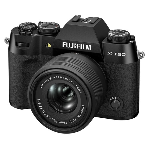 Купить Беззеркальный фотоаппарат Fujifilm X-T50 Kit XC 15-45mm OIS PZ черный  5633073. Характеристики, отзывы и цены в Донецке