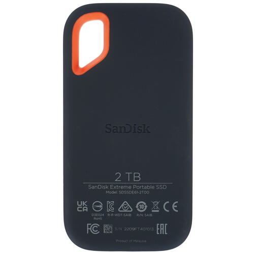 Купить 2048 ГБ Внешний SSD SanDisk Extreme Portable SSD V2 [SDSSDE61-2T00-G25]  5050247. Характеристики, отзывы и цены в Донецке