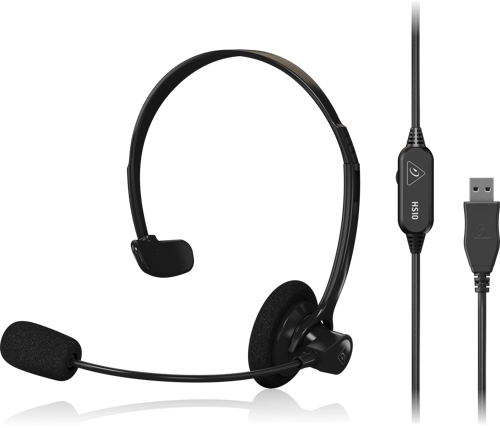 Купить Проводная моногарнитура BEHRINGER HS10 USB черный  9093616. Характеристики, отзывы и цены в Донецке