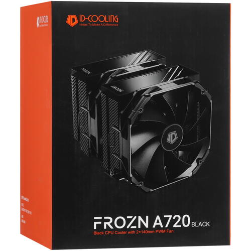 Купить Кулер для процессора ID-COOLING FROZN A720 BLACK  черный  5439070. Характеристики, отзывы и цены в Донецке