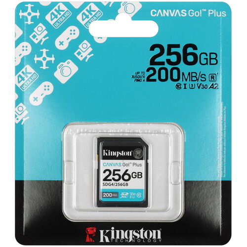 Купить Карта памяти Kingston Canvas Go! Plus SDXC 256 ГБ  5632485. Характеристики, отзывы и цены в Донецке