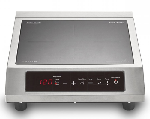 Купить Плита компактная электрическая CASO Pro Chef 3500 серебристый  8195364. Характеристики, отзывы и цены в Донецке