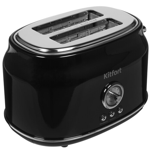Купить Тостер Kitfort КТ-2038-1 черный  8163921. Характеристики, отзывы и цены в Донецке