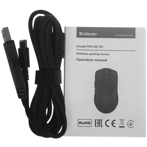 Купить Мышь беспроводная/проводная Defender Arcade PRO GM-381  9295313. Характеристики, отзывы и цены в Донецке