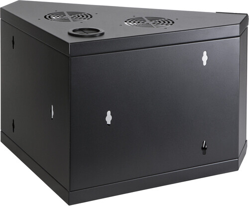 Купить Шкаф коммутационный Lanmaster TWT-CBWTG-9U-6x4-BK  9297433. Характеристики, отзывы и цены в Донецке