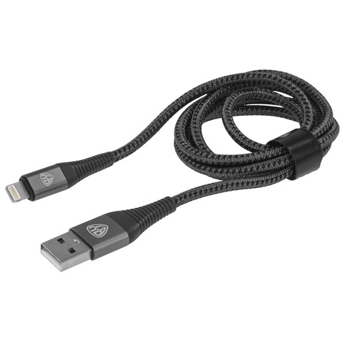 Купить Кабель круглый BY Lightning 8-pin - USB 2.0 Type-A серый 1 м  5482154. Характеристики, отзывы и цены в Донецке