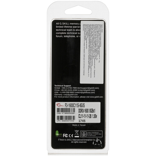Купить Оперативная память G.Skill Aegis [F3-1600C11S-8GIS] 8 ГБ  5434731. Характеристики, отзывы и цены в Донецке