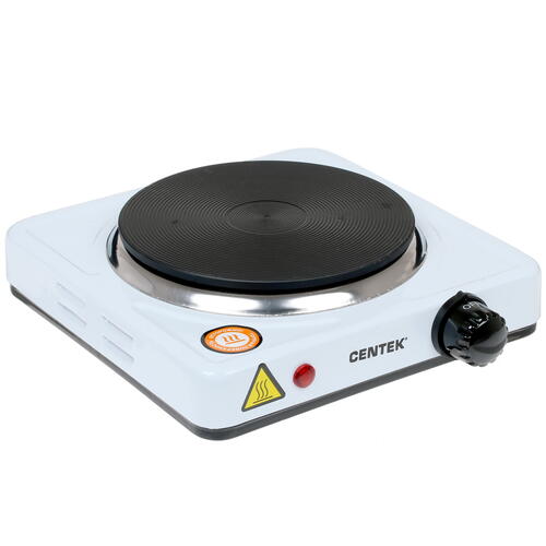 Купить Плита компактная электрическая Centek CT-1506 белый  1114258. Характеристики, отзывы и цены в Донецке