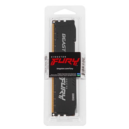 Купить Оперативная память Kingston FURY Beast Black [KF318C10BB/8] 8 ГБ  4838639. Характеристики, отзывы и цены в Донецке