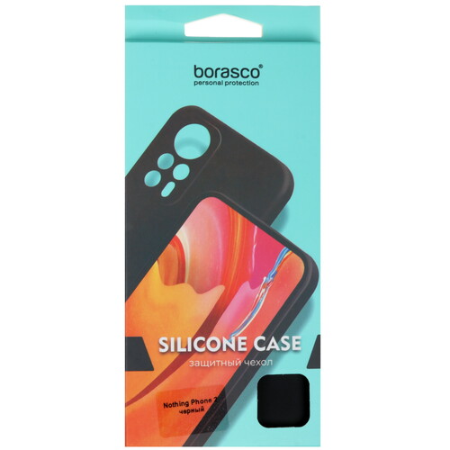 Купить Накладка  BoraSCO Silicone Case для Nothing Phone 2 черный  5603608. Характеристики, отзывы и цены в Донецке